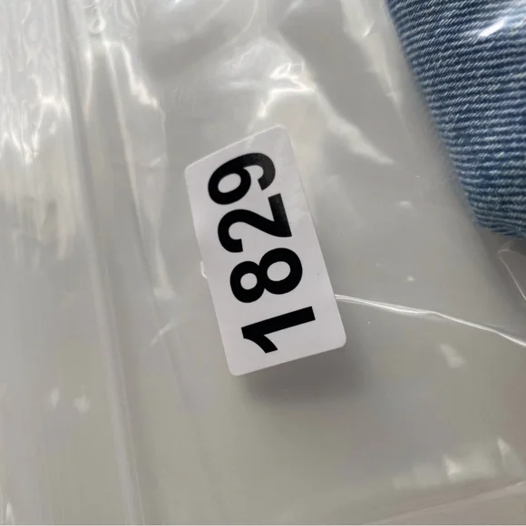 AGOLDE Riya Elasticated Peg Jeans Woman 28 Blue 80s Pleated High Rise NO BELT - Picture 16 of 16